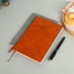 Hot Selling Soft Touch Leather Hardcover A5 100-Sheet Thread Sewing Bound School Notebook Scrapbook for Writing Gift - Product Image 1