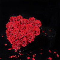 Ewige Rosen als Geschenk für Weihnachten und Muttertag - Echte Rosen in Box, Unvergängliche Infinity-Rosenblüten