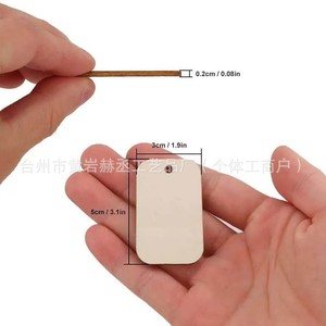 <b>Wooden</b> Tags <b>Blank</b> Hang Tags Boxwood Material DIY <b>Craft</b> Gift Labels <b>For</b> Handmade Projects Custom Engraving Wholesale Supply - Product Image 3