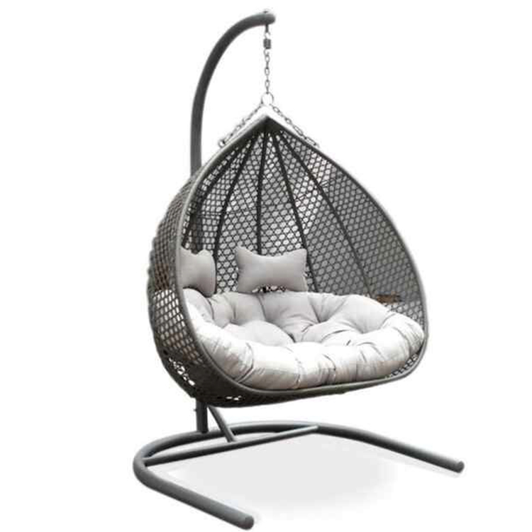 Домашнее плетеное двойное сиденье, подвесное кресло, ротанговое кресло-качалка, комнатные плетеные качающиеся кресла