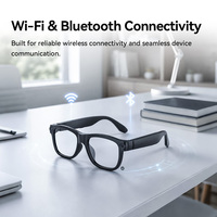 Lunettes caméra IA 1080P avec Wi-Fi et connectivité, enregistrement audio, photo et vidéo intelligent, appels mains libres, lunettes à porter au quotidien