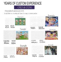 Puzzle personnalisé sur le thème des bâtiments urbains, 1000 pièces, en carton blanc, impression couleur, cadeau pour adultes
