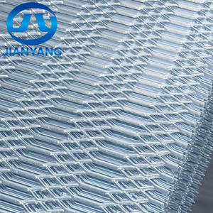 דפוס יהלום כבד 50 x100 מ "מ 3 מ מ" מ פלדה מגולוונת מורחבת רשת מתכת עבור פלטפורמות תעשייתיות - Product Image 3