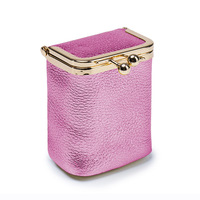 Nouveau portefeuille en cuir de vachette pleine fleur à fermeture ouverte avec miroir, organisateur unisexe haut de gamme, porte-monnaie portable et compact