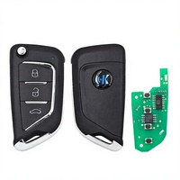 Clé de voiture universelle KEYDIY B21-3 série B à 3 boutons, télécommande ABS noire, garantie de 6 mois pour le programmateur KD900+ URG200