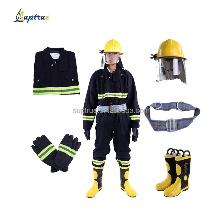 Combinaison de lutte contre l'incendie Vêtements de sauvetage contre l'incendie Uniforme de lutte contre l'incendie Combinaisons de pompier pour pompier