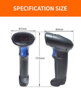 Escáner de Códigos de Barras 2D USB NORGEE NG3208 de 1.3MP, Lector de Códigos QR con Interfaz COM para Gestión de Inventario en Comercios y Almacenes