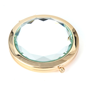 Lưu Niệm Nhỏ Gọn Cầm Tay Gương Tùy Chỉnh Làm Kim Cương Hình Dạng Tinh Thể Gấp Túi Gương Gương Biểu Tượng Tùy Chỉnh Kim Loại Make Up Gương - Product Image 4