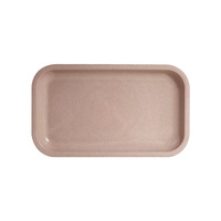 Plateau à roulettes pour cigarettes en plastique biodégradable avec logo personnalisé plateau ovale pour tabac de service assiettes alimentaires écologiques pour usage domestique
