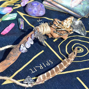 Bacchetta Magica in Cristallo Naturale Personalizzata all'Ingrosso, Quarzo Rosa, Ametista, Citrino, Ramo <span class=keywords><strong>di</strong></span> Cristallo - Product Image 5