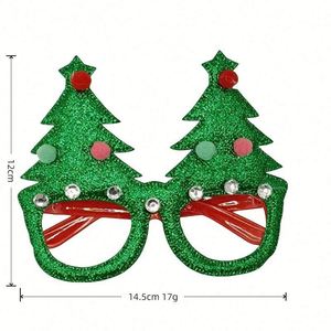 Lunettes de fête de Noël amusantes pour enfants, jouets décoratifs, cadeaux, lunettes colorées festives pour les fêtes - Product Image 3