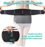 Ceinture de soutien pelvien ajustable pour femmes après l'accouchement, soutien du bas du dos, ceinture sacro-iliaque, ceinture de hanche respirante et durable