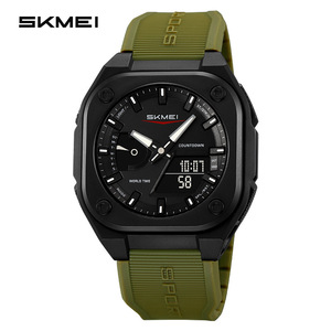 Montre de sport numérique étanche pour homme 2328 avec cadran texturé de 44,8 mm, chronomètre hebdomadaire multi-fonctions, chronographe populaire - Product Image 3