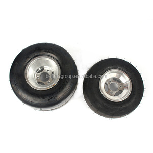 ชุดยางรถโกคาร์ทสำหรับผู้ใหญ่แบบแข็ง ครบชุด 2 ล้อหลังและ 2 ล้อหน้า พร้อมวงล้ออะลูมิเนียม - Product Image 1