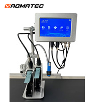 Imprimante jet d'encre CIJ en ligne Yaomatec à 2 têtes pour le codage automatique des lots et des dates, machine de codage jet d'encre pour ligne de production d'emballages alimentaires