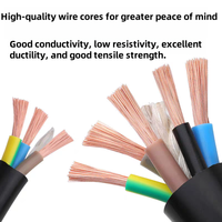 Cable de Alimentación YC 450 750v, Cable de Cobre de 2 Núcleos, Clasificación IP68, 30A, para Construcción, con Revestimiento de HDPE, Tamaños 1/1.5/2.5/4/6/10/25/35