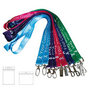 Produsen Lanyard Kustom - Lanyard Retractable Breakaway dengan Cetak Logo, Grosir untuk Hadiah Promosi ID Acara - Product Image 1