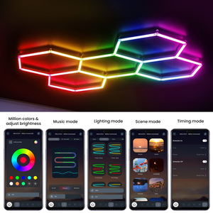 Rgb <span class=keywords><strong>moto</strong></span> Showroom hexagone Spot Light Powersports Atmosphère 6500K 8ft personnalisé - Product Image 3