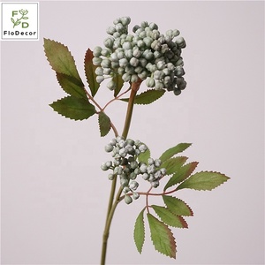 Neuheit Heißer Verkauf 2 Köpfe Künstliche Lila Rote Blaue Hortensien-Spitzenbeeren Weihnachts-Neujahrs-Herbstfarben-Wildstil - Product Image 6