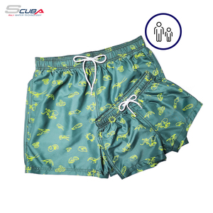 Costume <span class=keywords><strong>da</strong></span> Bagno <span class=keywords><strong>da</strong></span> <span class=keywords><strong>Uomo</strong></span> Personalizzato Impermeabile con Stampa Floreale e Leopardata, Traspirante, Estivo, con Stampa Digitale - Product Image 3