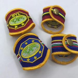 Op maat gemaakte geborduurde manchetknopen met nationaal vlagontwerp SYL-serie borduurwerk woggles - Product Image 6