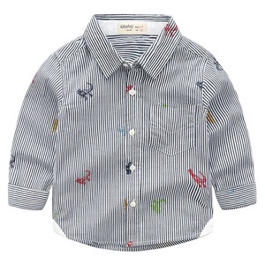 Camiseta Polo Personalizada de Moda para Niños, con Estampado de Rayas de Algodón, Estilo Pesca, Compras en Línea en India - Product Image 4