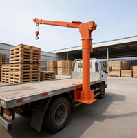 Grue électrique pour camionnette 12V 500 kg 360° °   Palan de levage pivotant et pliable avec mini-treuil pour le chargement et le déchargement de marchandises sur la benne de camion
