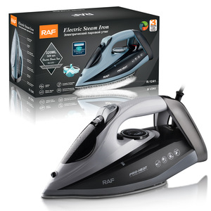 Fer à vapeur électrique portatif à chauffage rapide 2200W avec semelle en céramique et nettoyage automatique pour la maison - Product Image 5
