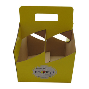 Venta al por mayor UV-impreso corrugado portador PET artesanía caja de cartón botellas de cerveza <span class=keywords><strong>Sushi</strong></span> 4-6 Pack Mix-Match embalaje de cartón en relieve - Product Image 5