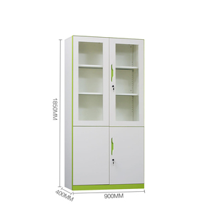 Classeur vertical moderne à 4 portes en métal, rangement réglable pour bureau à domicile, écoles et hôpitaux - Product Image 2