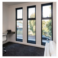 Ventanas de aluminio arqueadas para casas australianas As2047, ventanas de doble acristalamiento, ventana corrediza de aluminio estándar australiano