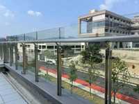 OEM/ODM 201/304 Edelstahl Handlaufzubehör Geländerbeschläge Balkon Treppenhaus Außen-Glasgeländer