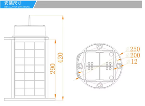 Balise solaire marine à quatre faces, portée visuelle de 10 NM, lanterne de navigation LED pour bouée de canal, quai et port - Product Image 2