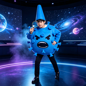 <span class=keywords><strong>Disfraces</strong></span> <span class=keywords><strong>de</strong></span> <span class=keywords><strong>Halloween</strong></span> para Adultos, Divertidos <span class=keywords><strong>Disfraces</strong></span> <span class=keywords><strong>de</strong></span> Gérmenes para Fiesta, Disfraz <span class=keywords><strong>de</strong></span> Bacterias con Sombrero, Unisex, Poliéster - Product Image 2