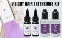 2025 Portable Portable LED V-Light Dispositif pour Tresser Extensions De Cheveux Outil De Salon pour Teint Remy Cheveux pour Type De Cheveux Européen