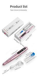 CRYSTALDOMAIN 卸売 日本式 マニキュアツール ポータブル 充電式 ネイルマシン ドリル 研磨ペン ネイルドリル - Product Image 2