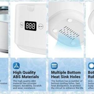 Super Strong Cleaning Ultrasonic <b>Cleaner</b> With UV LED Light for Dentures,Jewelry ,<b>Retainer</b>,Dental Mouth Guard,Toothbrush Head - Product Image 5