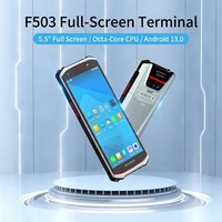 Computadora Móvil Inalámbrica 5G con Android 13, 6+128 GB, Escáner de Códigos de Barras 1D/2D/QR Integrado, Honey 6703, PDA F503 para Almacén y Logística