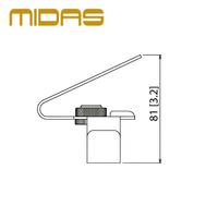 Support de montage sur rack MIDAS DP48MB compatible, double support pour casque, guide-câble intégré, microphone personnel DP48