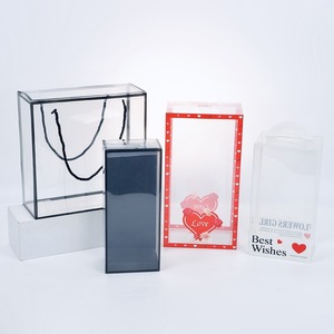 Caja de plástico transparente Shengfeng Packaging de 80x120 mm con asa para embalaje de regalos - Product Image 2