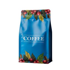 Bolsa de Mylar para Café con Fondo Plano, Impresión Personalizada, 250g 500g 1kg, con Válvula y Cierre, Bolsa Doypack, Empaque de Aluminio de Grado Alimenticio - Product Image 1