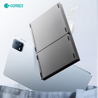 COTECi sistem Keyboard Touchpad nirkabel ultra-tipis penyangga Tablet Laptop 3 lipat kompatibel IOS MAC Android Win-baru