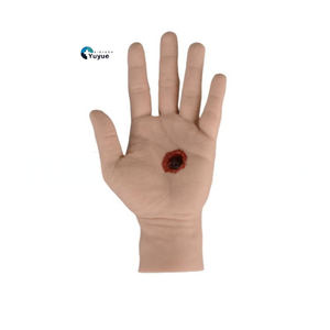 Modèle d'entraînement en silicone pour plaies de la paume, modèle de simulation de main pour la pratique éducative des compétences en hémostase, suture et injection - Product Image 1