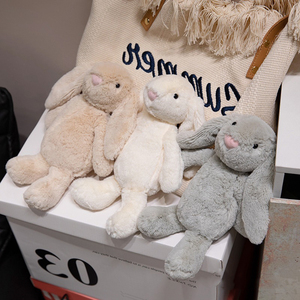 Jouets en peluche <span class=keywords><strong>lapin</strong></span> en gros directement de l'usine, adorables poupées en peluche à longues oreilles, en coton PP doux, cadeau pour enfants, anniversaire, anti-stress, OEM en vrac - Product Image 6
