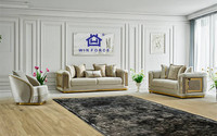 Canapé Chesterfield en velours moderne, design turc, luxe, canapé-lit capitonné, meubles de maison personnalisés, fabrication en usine