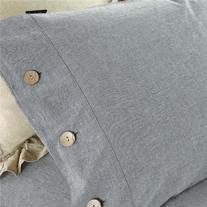 Ensemble de literie gris uni style bref en coton de haute qualité linge d'hôtel king size queen size toutes tailles - Product Image 2