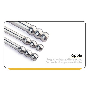 Pull Beads-head Horse Eye Stick Glans Piercing Anti-ejaculation Urethral Dilator Stainless Steel Male Chastity Bar BDSM Sex <b>Toy</b> - Product Image 6