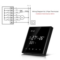 Productos de Venta Caliente Incluyen Calefacción por Suelo Radiante y Aire Acondicionado, Termostato Inteligente Programable con Control Remoto para Habitaciones