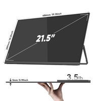 Moniteur LCD portable de 21,5 pouces 1080P IPS de marque privée avec support en alliage d'aluminium OEM, fin, léger, pour le jeu