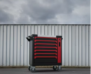 Coffret à outils roulant, armoire <span class=keywords><strong>de</strong></span> rangement portable à 7 tiroirs avec roulettes, tiroirs coulissants à roulement à billes et verrouillables - Product Image 6